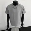 Camiseta de Manga Curta Estilo Americano para Homens, Corte Solto, Tamanho Grande, Verão 2026, Marca da Moda, Top Fresco e Estiloso