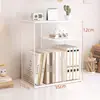 Estantería de escritorio, estante de almacenamiento de escritorio, organizador de archivos de escritorio de oficina, gabinete multicapa para niños y estudiantes