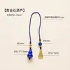 Chaveiro de Pedra de Cristal Natural Runya, Pingente de Celular Anti-Perda, Cordão Chaveiro Desmagnetizador de Cascalho Atacado