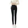 Leggings de terciopelo de cordero engrosados con forro polar transfronterizos para mujer, otoño e invierno, mallas de buena cintura, pantalones cálidos, invierno 2019