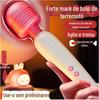 Jiu Aimei Tesi AV Stick Vibrador Elétrico Feminino Massagem Masturbação AV Stick Second Tide Produtos Sexuais Adultos