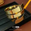 Pulseira Circular Multicamadas de Metal Estilo Minimalista Europeu e Americano, Pulseira de Moda Única, Atacado de Fabricante de Joias de Alto Padrão de Nicho