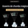 Assento de couro de chumbo integrado com silicone mágico sem necessidade de grãos de espaço sem danos à linha de pesca acessórios para assento de couro de chumbo com cor de pesca autotravante