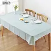 Toalha de Mesa Pastoral Impermeável e à Prova de Óleo Anti-queimadura Descartável de Mesa Plástico PVC Toalha de Mesa Retangular para Restaurante Mesa de Centro Tapete de Mesa
