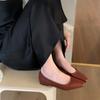 Zapatos Planos Originales de Diseño Único para Mujer, Puntera Cuadrada, Suela Suave, Versátiles, Nuevos para Primavera y Otoño, Estilo Francés Elegante, sin Cordones