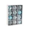 Juego de bolas de Navidad barril caja cuadrada pintadas 3cm4cm6cm decoración navideña bola colgante de Navidad bola de decoración Navidad