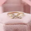 Anillo Nuevo Lindo con Decoración de Lazo para Venta Caliente Transfronteriza de Temu Anillo de Compromiso para Mujeres Europeas y Americanas Venta Directa de Fábrica