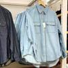 Pedido Japonês 2025 Primavera Nova Camisa Jeans Solta Feminina Produto Lavado Camisa de Manga Longa Jaqueta Fina 475717