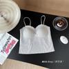 Sutiã Cropped de Renda Estilo Mori Doce Versátil Sem Marcas Costas Bonitas Estilo Bolha Puro Desejo Sutiã de Alça Roupa Íntima para Mulheres