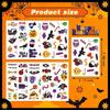 Adesivos à prova d'água com tema de Halloween para conta de mão Adesivos de desenho animado de Halloween Adesivos de festa de Halloween DIY