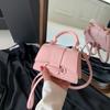 Bolsa Elegante Simples de Cor Sólida 2023 Início do Outono Nova All-match Ins Ombro Crossbody Bolsa Estilo Coreano Feminina Pequena Bolsa Quadrada