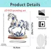 Nuevo Producto Creativo Transfronterizo: Encantadores Adornos Acrílicos 2D de Familia Elefante Blanco para Escritorio, Hogar y Decoración de Sala de Estar Manualidades