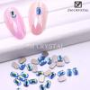 Nova cor mágica azul nail art fundo plano em forma de broca fundo de ouro broca de unhas jóias unhas vara broca broca de vidro