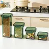 Frasco transparente para almacenar granos BNBSSnap-on para uso en la cocina, para almacenar productos secos, nueces y frijoles