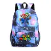 Mochila Escolar Unisex Casual para Viaje, Super Mario Star, Estudiante Joven, Transfronteriza