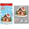 Decoraciones navideñas: hombre de jengibre, muñeco de nieve, copos de nieve, pegatinas de cristal, decoraciones para fiesta de Navidad, calcomanías electrostáticas de Santa Claus.