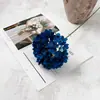 Lujo Ligero 126 Piezas Hortensia de Tallo Único Flor Artificial Flor de Seda Accesorio para Ramo de Boda Tienda de Flores Exhibición en Ventana Decoración Suave Arte Floral Flor Artificial
