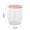Taburete de Almacenamiento Transparente para Uso Doméstico, Organizador de Juguetes y Artículos Varios, Taburete Bajo Redondo de Almacenamiento, Taburete Mini Colorido para Cambiar Zapatos en la Sala de Estar, Taburete de Almacenamiento
