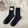 Calcetines al por mayor de Cheng para otoño e invierno de mujer, forrados de vellón, gruesos, cálidos, estilo terciopelo, muñeca estilo INS para dormir, versátiles, tipo calcetín de rizo
