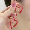 2023 Novos brincos de amor azul de argila da moda Brincos de alta qualidade para mulheres Primavera e verão Brincos de nicho de luxo leves e distintos para mulheres