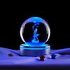 Vendas diretas da fábrica pombo beleza bola de cristal 3d laser escultura interna ornamentos fazendo luz noturna luminosa pequenos ornamentos