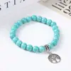 Pulsera turquesa especial AliExpress estilo bohemio creativa tortuga árbol de la vida colgante pulsera venta al por mayor transfronteriza