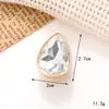 Nuevos y creativos accesorios de aleación de zinc con forma de gema de amor, moda versátil, multiestilo, para zapatos con agujeros, accesorios de flor