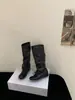 Botas de mujer por encima de la rodilla, nuevo modelo otoño 2026, con aumento interno de altura, botas de caña alta apiladas