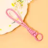 Tiras de celular trançadas com nó de diamante coloridas feitas à mão, acessórios versáteis e simples para DIY, materiais para enfiamento de contas, atacado