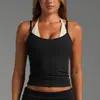 Camisola de Bloques de Color Transfronteriza para Mujer, Chaleco Deportivo de Secado Rápido tipo Dos Piezas para Correr, Fitness, Pilates y Yoga