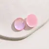Parche de Joyería Redondo y Medio Redondo de Resina con Gradiente de Cielo Estrellado Soñador y Brillo para Pendientes y Llaveros DIY