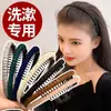 Diadema de Peine de Dientes de Colores para Mujer, Diadema de Tela con Dientes para Lavarse la Cara, Antideslizante, No Aplasta el Cabello, Pinza para el Cabello que No Tira del Cabello