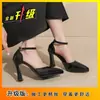 Zapatos de Tacón Alto Sexy de una Sola Tira Sandalias de Punta Fashion para Mujer 2026 Nuevo Estilo Elegante