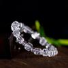 Pulsera de cristal de té 6A natural de corte nuevo para hombres y mujeres, talla de obsidiana de hielo, azúcar y obsidiana de hielo.