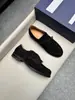 Mocasines JMW Británicos con Borlas para Hombre Piel Genuina Slip-on Zapatos de Cuero Retro de un Paso Modernos Zapatos de Negocios Casual para Hombre