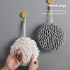 Bola de chenille simples para limpeza manual doméstica bola de limpeza manual espessa nórdica pano para pendurar pano de limpeza para móveis de cozinha pano de limpeza manual absorvente