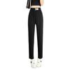 Pantalones de Verano para Mujer 2024 Estilo Coreano Cintura Alta Holgados Adelgazantes Estilo Zanahoria Moda Hielo Seda Pantalones Deportivos Versátiles Casuales
