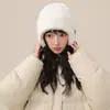 Nuevo Sombrero de Terciopelo Engrosado de Otoño e Invierno para Ciclismo, Sombrero Casco de Terciopelo Resistente al Frío y al Viento, Gorro de Sudadera, Protección para Orejas y Gorro con Puntera