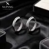 Pendientes de aro lisos de aleación de cobre Xuping para mujer, nicho de lujo ligero, diseño simple, unisex, adecuados para ir al trabajo, amigables con los oídos, aros para orejas