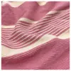 078# moderno algodón arrugado habitación doble (008)Suéter informal de punto de jersey a rayas de color 290g