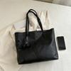 Bolsa de Grande Capacidade para Mulheres 2025 Novo Estilo Nicho Trabalho Bolsa de Ombro para Estudantes Universitários Deslocamento Bolsa Tote