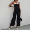 2026 Novo Macacão Verão Europeu e Americano Tiktok Transfronteiriço Estiloso Color Block Sem Alças Sem Mangas Roupa Feminina
