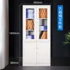 Gabinete de archivo de puerta corrediza de vidrio de lámina de hierro, gabinete de certificados de archivo de datos con cerradura, gabinete deslizante de hierro financiero, estantería, gabinete de almacenamiento