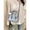 Mochila Dulce Estilo Girly para Mujer 2026 Nueva Bolsa Escolar Estilo Cambridge College Bolsa Cruzada de Hombro Único para Primavera y Verano Multifuncional