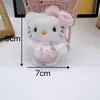 Nuevo Colgante Llavero Gato Sanrio Peluche Dibujo Animado Corazón de Chica Colgante Accesorios para Mochila Estudiantil
