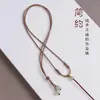 Novo Pingente de Jade Hetian Cordão Tecido à Mão de Alta Qualidade Simples DIY Cordão para Colar Semiacabado Acessório de Joalheria