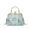 Bolsa Transfronteriza Estilo Chino Nuevo Qipao para Mujer Bolso de Noche Elegante 2026 Nuevo Ligero de Lujo Elegante Bolso de Hombro Único Bolso de Banquete