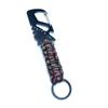 Hebilla Especial de Agente de Supervivencia Pedernal Hebilla Tejida de Forma Especial Llavero Camping Multifuncional Paracord Llavero de Colgado Rápido Accesorios