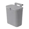 Lixeira de Parede com Tampa, Banheiro, Sala de Estar, Cesto de Papel, Balde de Armazenamento Suspenso para Lixo de Cozinha, Lixeira de Sanduíche, Cozinha Quarto