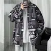 Camisa larga de manga larga de alta gama con caída para primavera y otoño para hombre, estilo coreano, moderna, elegante, nicho, celebridad de internet, estilo de Hong Kong, camisa floral holgada